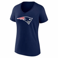 Drake Maye New England Patriots Women's Nickname V-Neck T-Shirt - Navy - NFL
