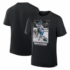 Macklin Celebrini San Jose Sharks NHL Moments Legacy T-Shirt - Black | NHL discount
