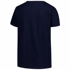 New England Patriots Women's Plus Size Arch Over Logo V-Neck T-Shirt - Navy - Fanatics