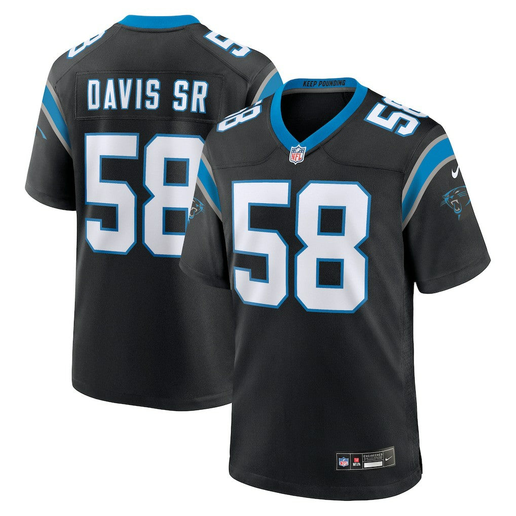 Thomas Davis Sr. Carolina Panthers Team Retired Game Jersey - Black - Nike