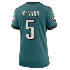 Donovan McNabb Philadelphia Eagles Women's Team Retired Game Jersey - Midnight Green - Nike