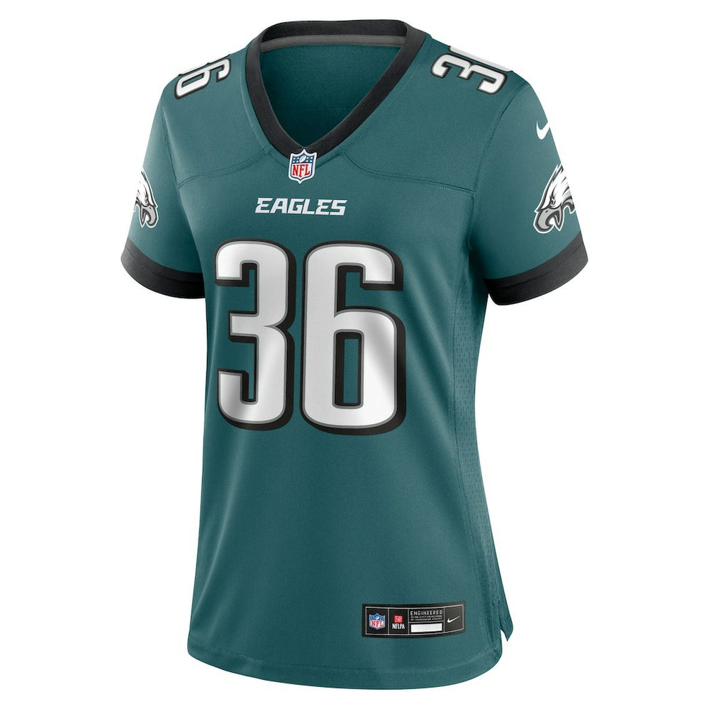 Brian Westbrook Philadelphia Eagles Women's Team Retired Game Jersey - Midnight Green - Nike