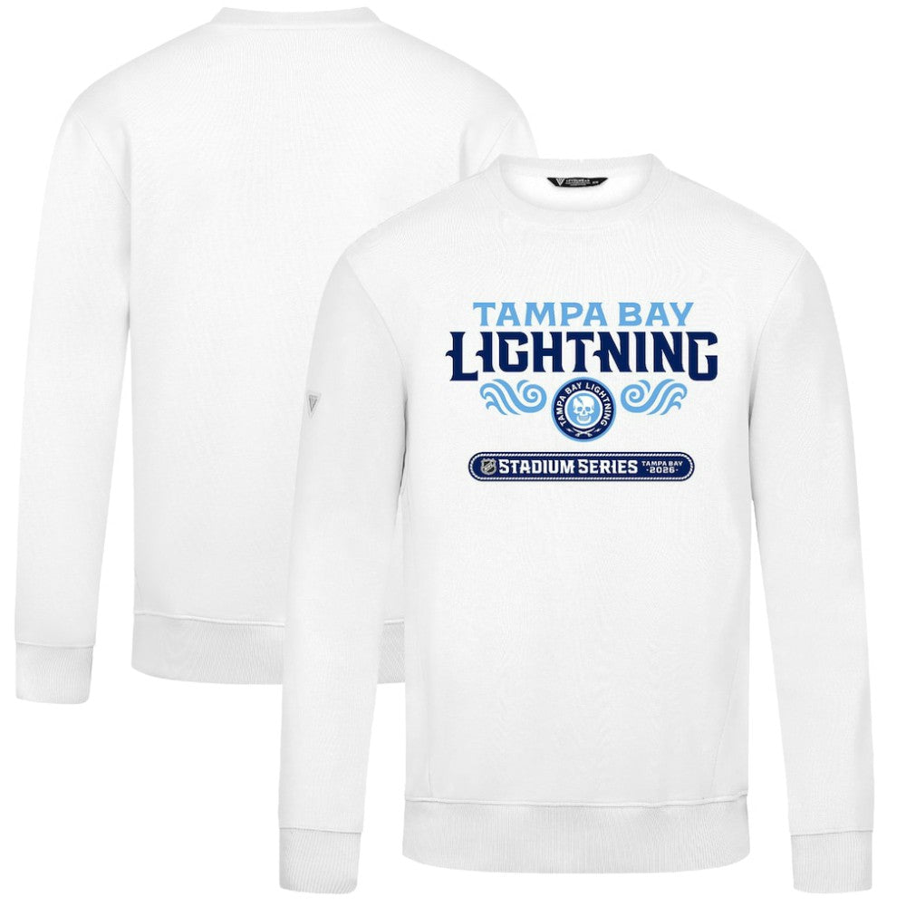 Tampa Bay Lightning Levelwear 2026 NHL Stadium Series Zane Stacked Sweatshirt - White | NHL online