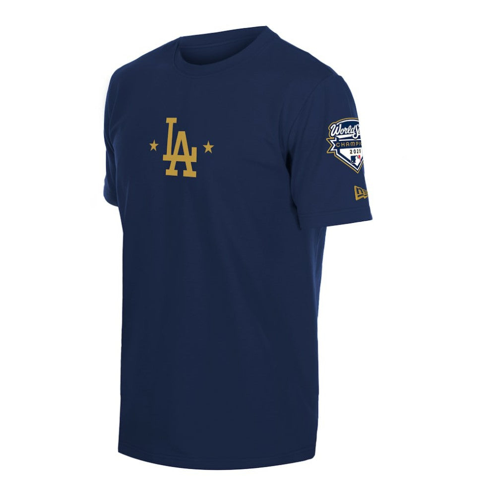 Los Angeles Dodgers New Era 2026 Gold Collection Logo & Patch T-Shirt Discount
