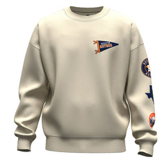 Houston Astros Fanatics Unisex Spirit Jersey Fleece Crewneck Pennant Sweatshirt for sale