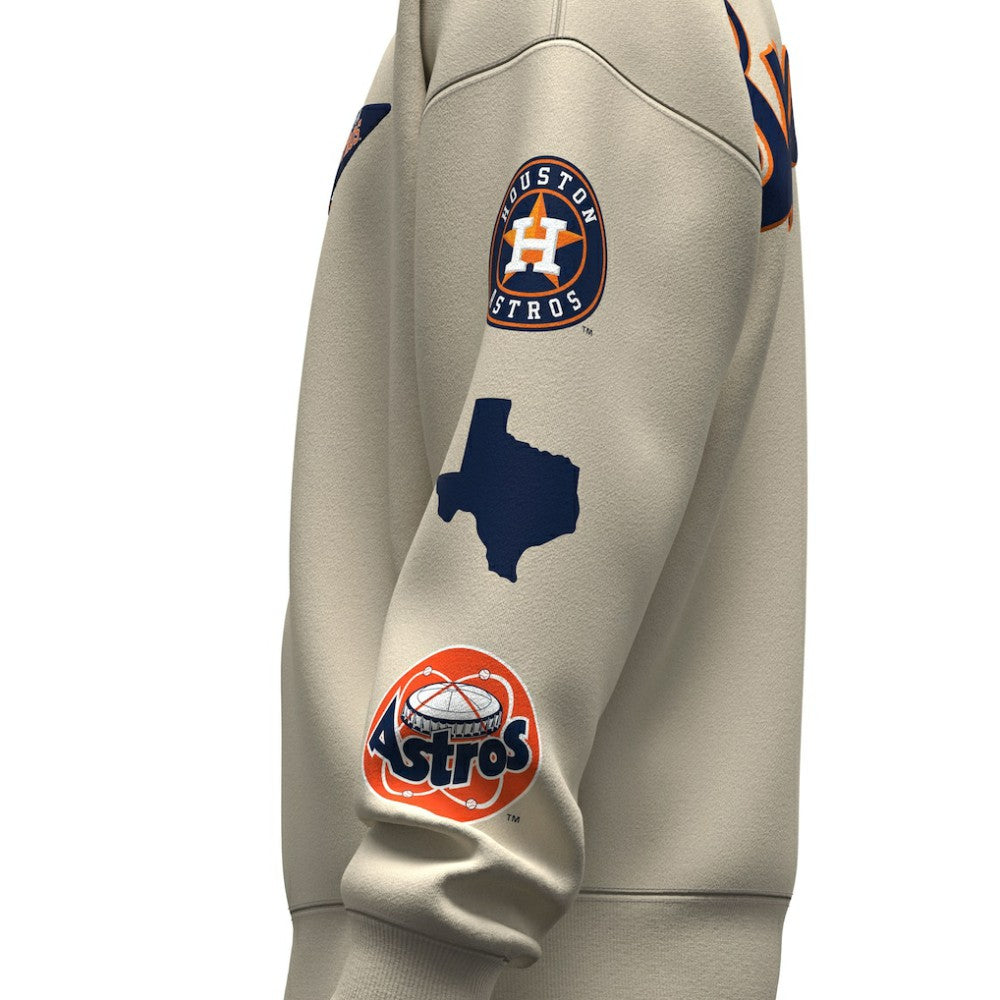 Houston Astros Fanatics Unisex Spirit Jersey Fleece Crewneck Pennant Sweatshirt for sale