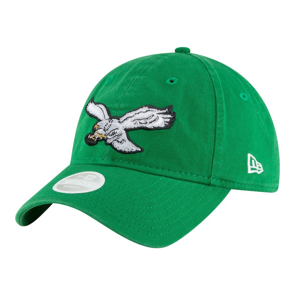 Philadelphia Eagles New Era Women's Throwback 9TWENTY Adjustable Hat - Kelly Green - NFL