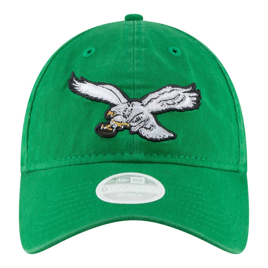 Philadelphia Eagles New Era Women's Throwback 9TWENTY Adjustable Hat - Kelly Green - NFL