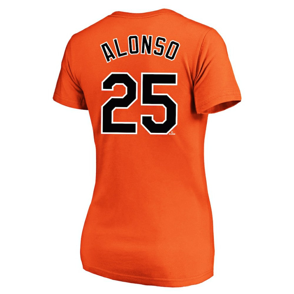 Pete Alonso Baltimore Orioles Profile Women's Plus Size Name & Number V-Neck T-Shirt Discount