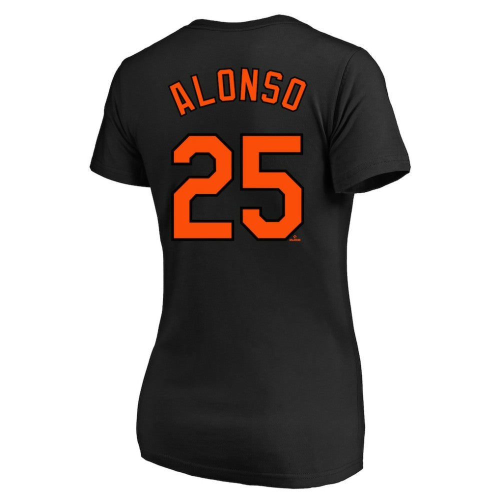 Pete Alonso Baltimore Orioles Profile Women's Plus Size Name & Number V-Neck T-Shirt for sale