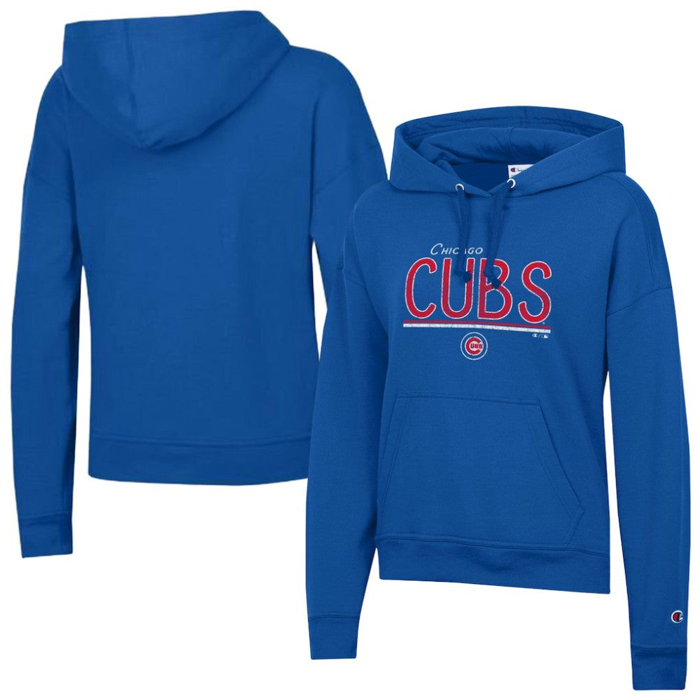 Chicago Cubs Champion Women's Vintage Powerblend Hoodie Discount