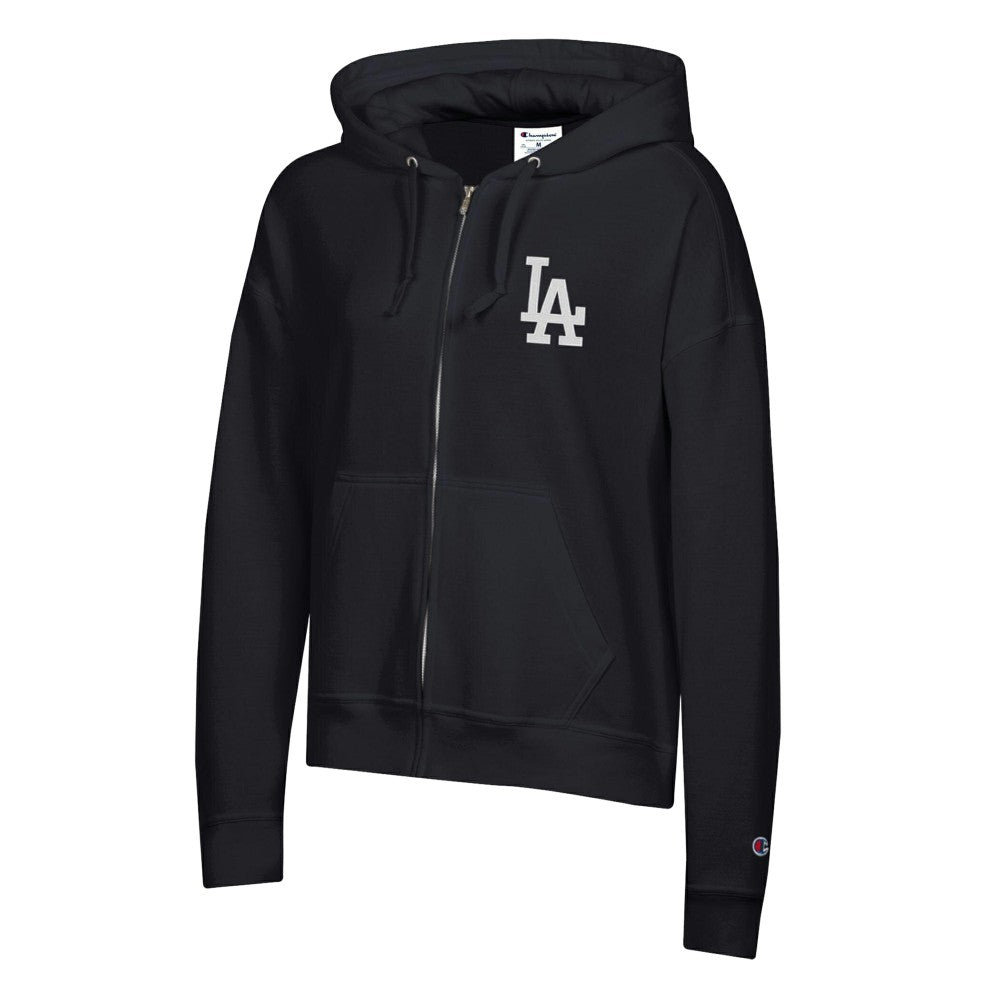 Los Angeles Dodgers Champion Women's Powerblend Fleece Full-Zip Hoodie Online