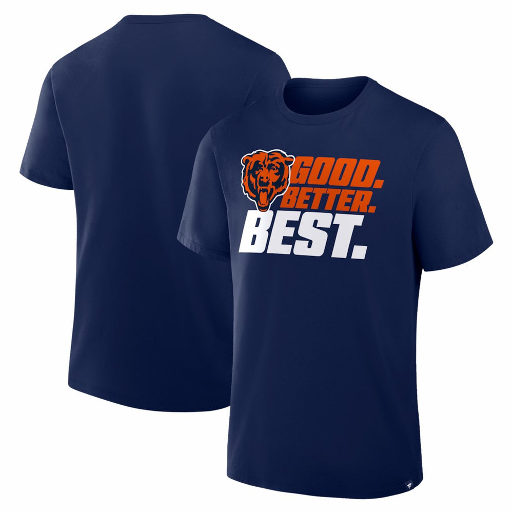 Chicago Bears Good. Better. Best. T-Shirt - Navy - NFL