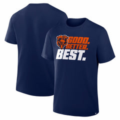 Chicago Bears Good. Better. Best. T-Shirt - Navy - NFL