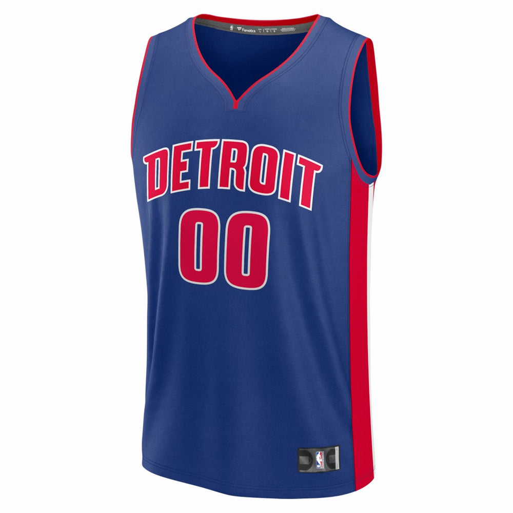 Fanatics Detroit Pistons Fastbreak Custom Jersey Icon Editi- Blue