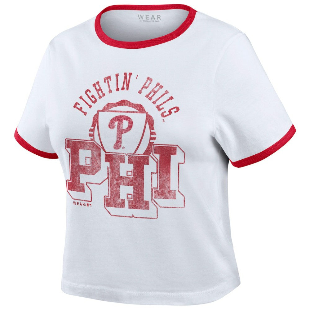 Philadelphia Phillies WEAR by Erin Andrews Women's Ringer Baby T-Shirt Online