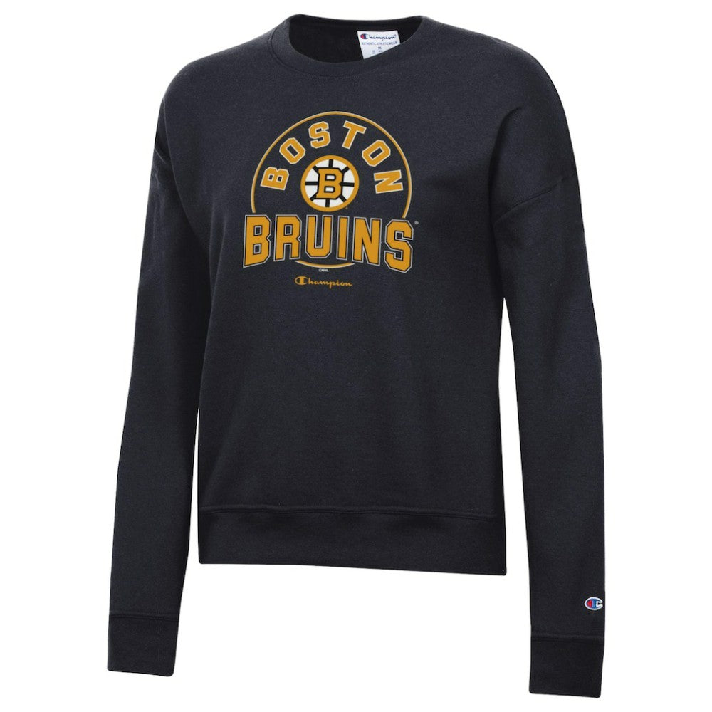 Boston Bruins Champion Women's Powerblend Fleece Sweatshirt - Black | NHL sale