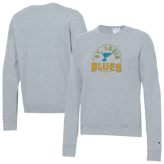 St. Louis Blues Champion Women's Powerblend Fleece Sweatshirt - Gray | NHL Clearance