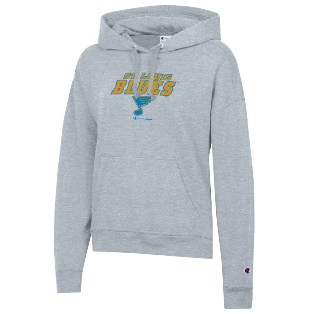 St. Louis Blues Champion Women's Powerblend Fleece Hoodie - Gray | NHL sale