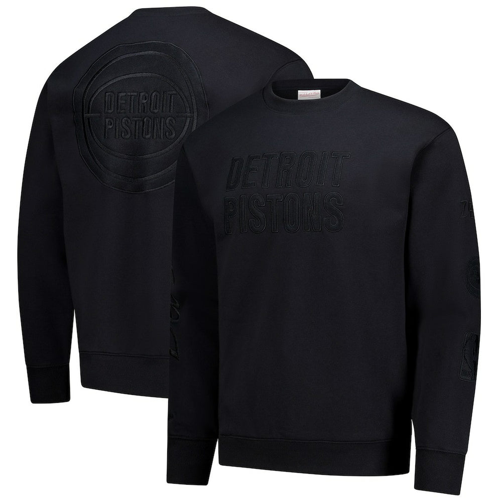 Mitchell & Ness Detroit Pistons Phantom Fleece Sweatshirt Black