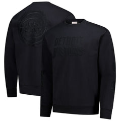 Mitchell & Ness Detroit Pistons Phantom Fleece Sweatshirt Black