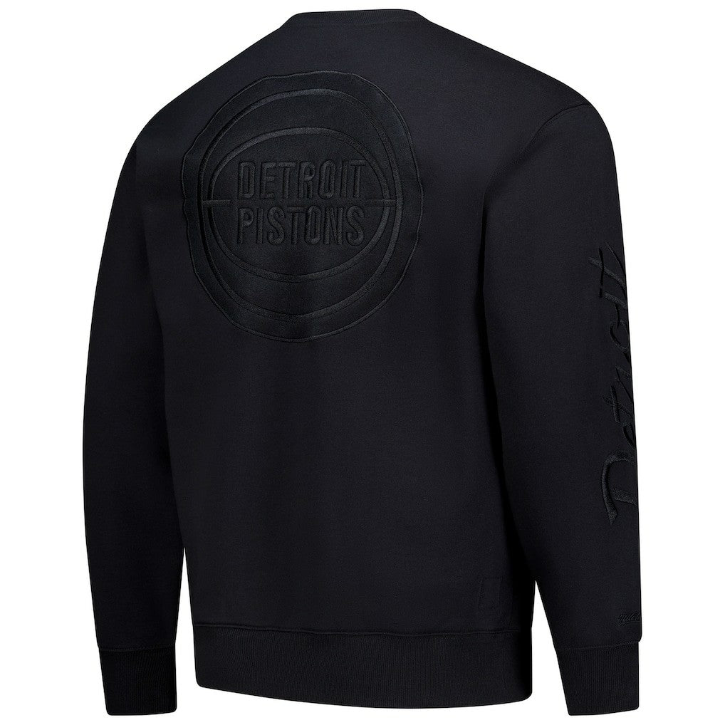 Mitchell & Ness Detroit Pistons Phantom Fleece Sweatshirt Black