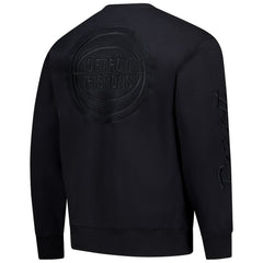 Mitchell & Ness Detroit Pistons Phantom Fleece Sweatshirt Black