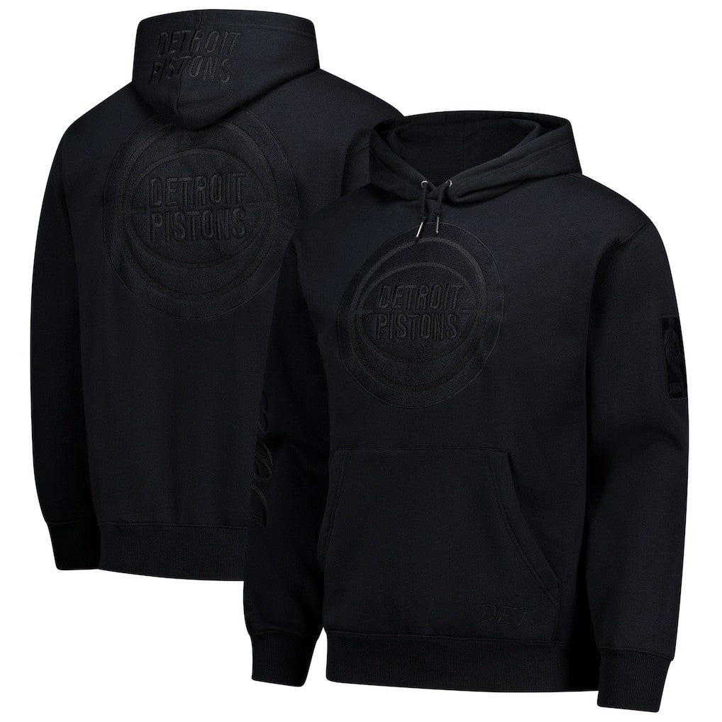 Mitchell & Ness Detroit Pistons Phantom Fleece Hoodie Black