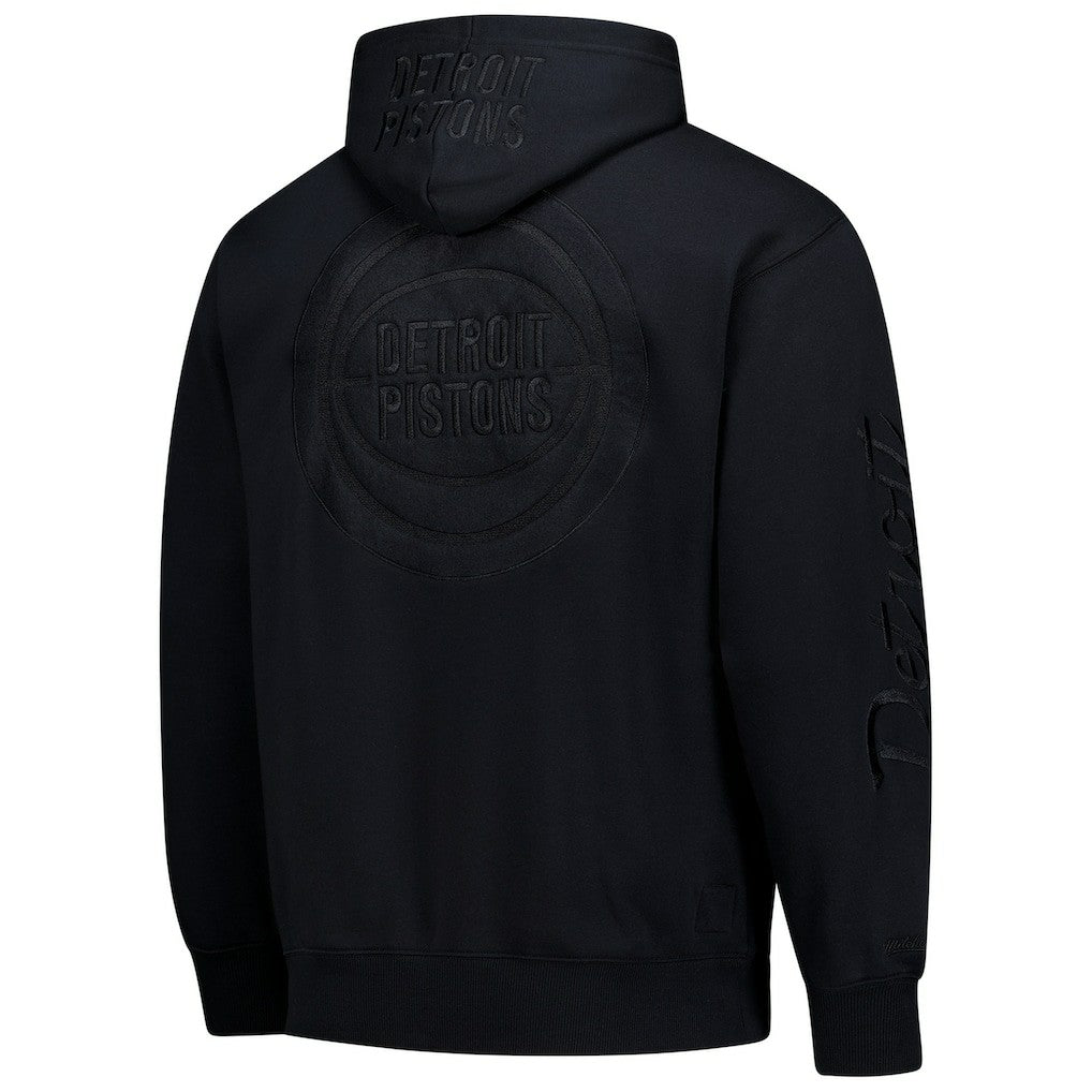 Mitchell & Ness Detroit Pistons Phantom Fleece Hoodie Black