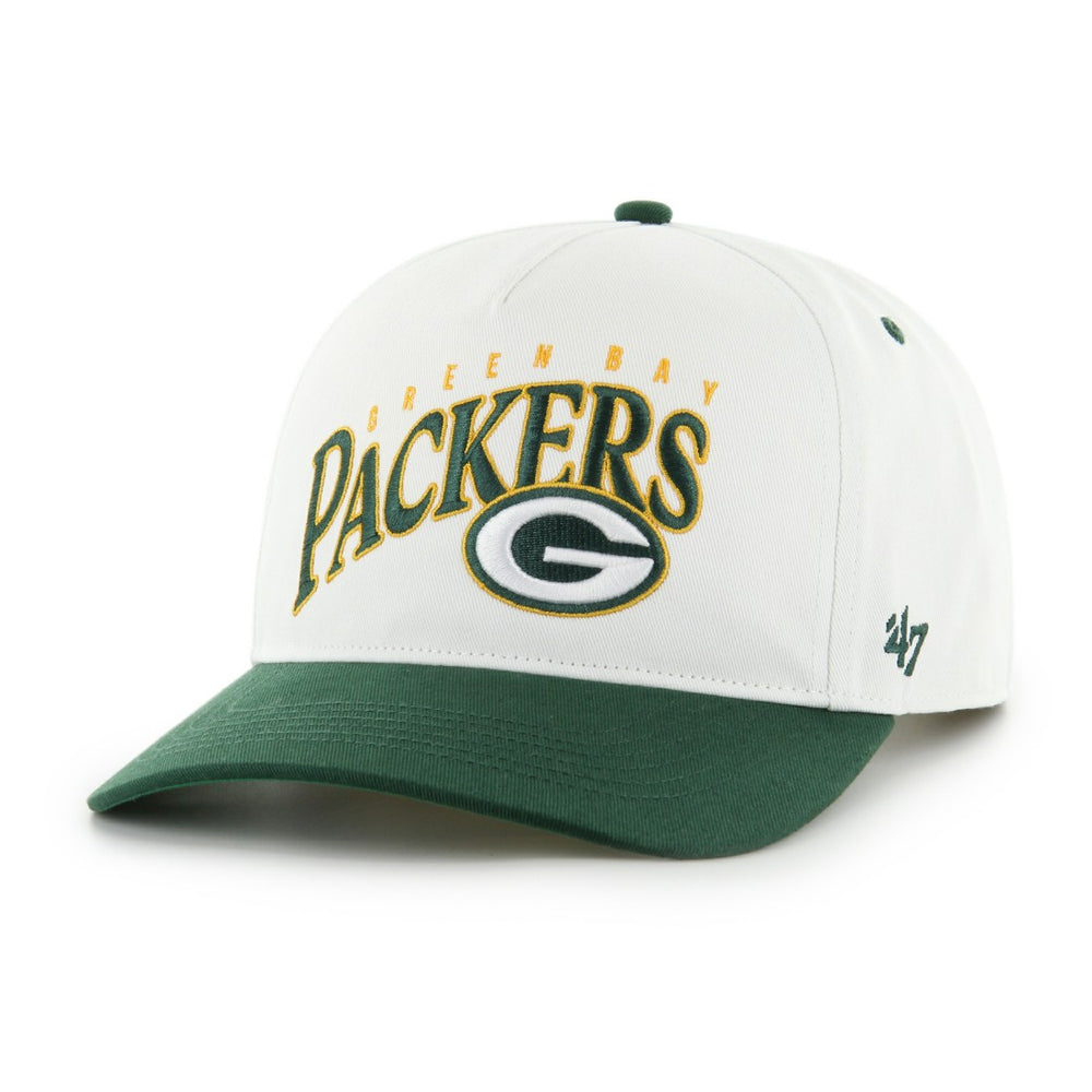 Green Bay Packers '47 Soar Relaxed Hitch Adjustable Hat - White - 47 brand