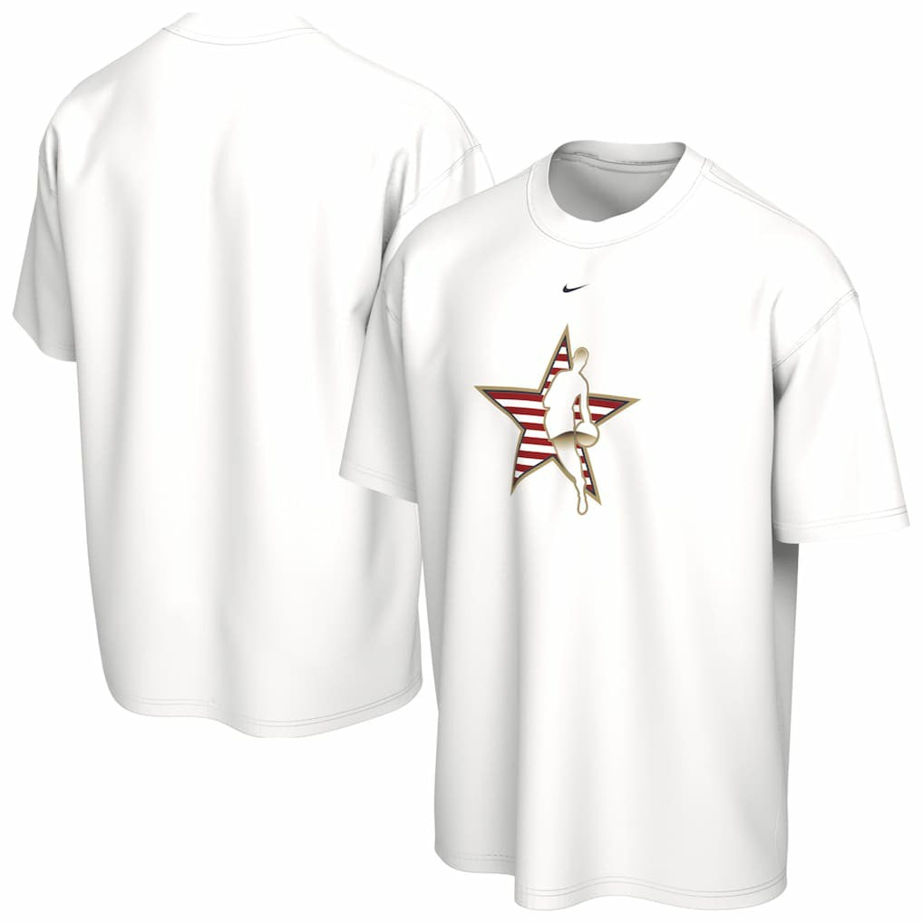 Nike  2026 NBA All-Star Game Stripe USA T-Shirt White