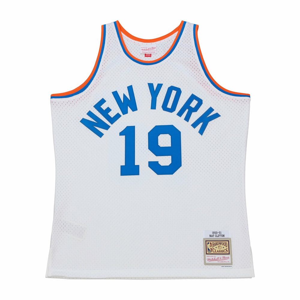 Mitchell & Ness Nathaniel Clifton New York Knicks 1950-51 Pioneers Swingman Jersey White