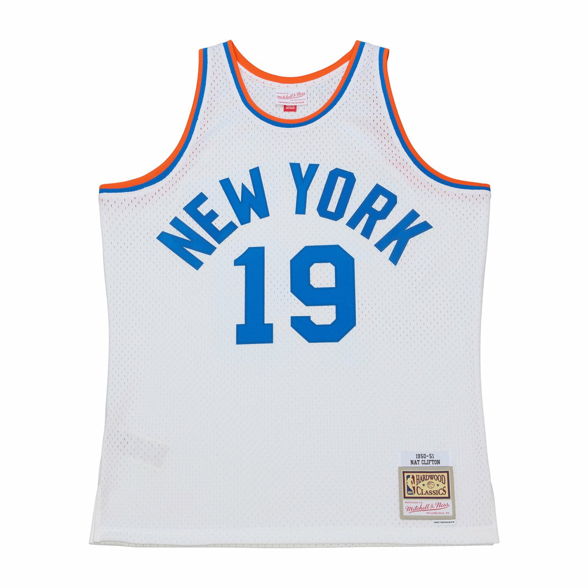 Mitchell & Ness Nathaniel Clifton New York Knicks 1950-51 Pioneers Swingman Jersey White