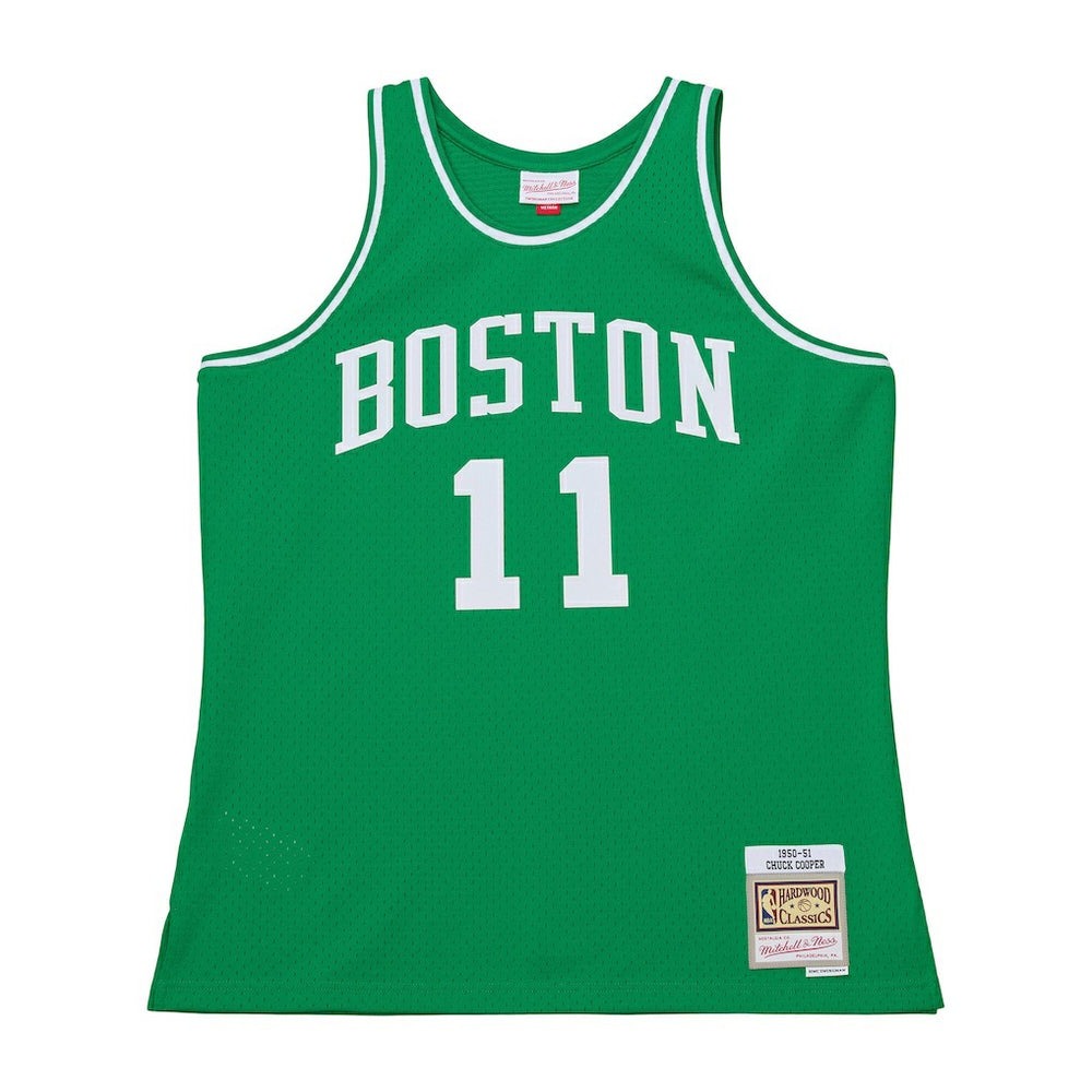 Mitchell & Ness Chuck Cooper Boston Celtics 1950-51 Pioneers Swingman Jersey Kelly Green
