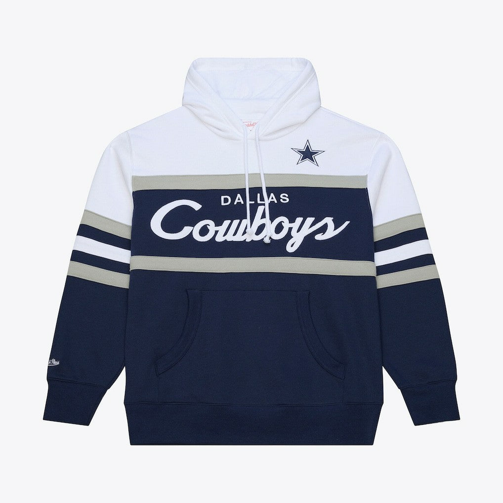Dallas Cowboys Head Coach Hoodie - Navy - Mitchell & Ness