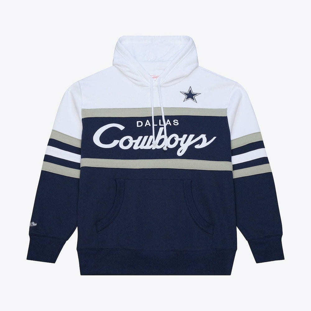 Dallas Cowboys Head Coach Hoodie - Navy - Mitchell & Ness