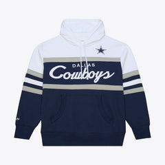 Dallas Cowboys Head Coach Hoodie - Navy - Mitchell & Ness