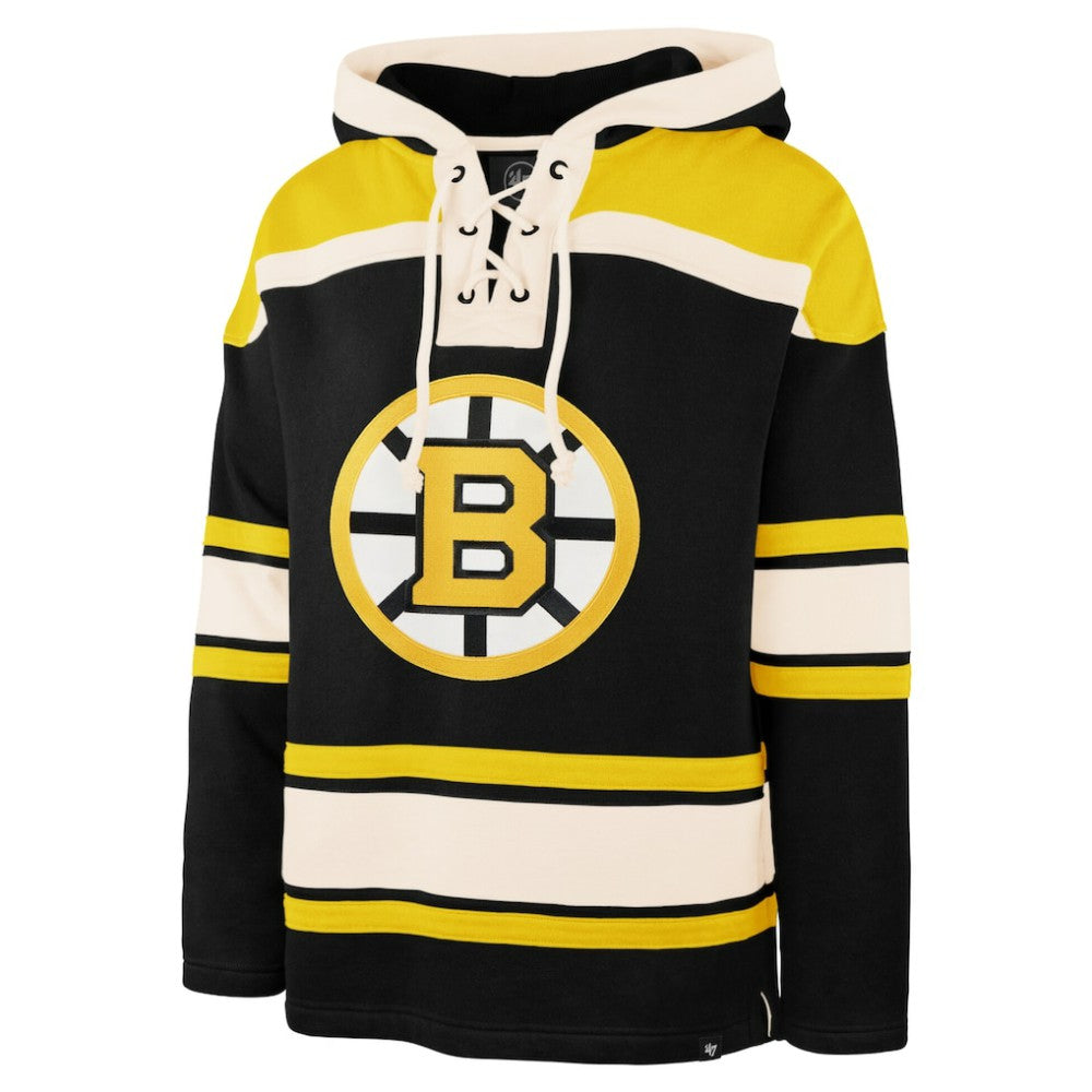 Jeremy Swayman Boston Bruins '47 Player Name & Number Lacer Hoodie - Black | 47 brand discount
