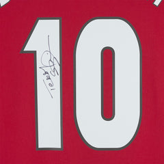 Adidas - Teddy Sheringham Manchester United Autographed 1999 Red UEFA Champions League Home Jersey - Icons