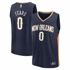 Fanatics Jeremiah Fears New Orleans Pelicans Fast Break Replica Jersey Navy Icon Edition