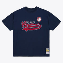 St. Louis Cardinals Mitchell & Ness Script Sweep Arch T-Shirt Online