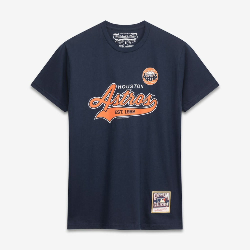 Houston Astros Mitchell & Ness Script Sweep Arch T-Shirt Near Me