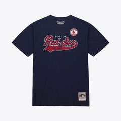 Boston Red Sox Mitchell & Ness Script Sweep Arch T-Shirt Online