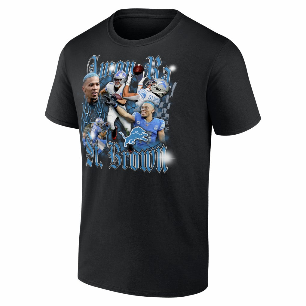 Amon-Ra St. Brown Detroit Lions Notorious T-Shirt - Black - NFL