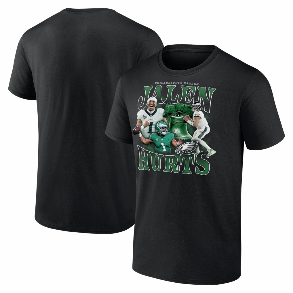 Jalen Hurts Philadelphia Eagles Notorious T-Shirt - Black - NFL