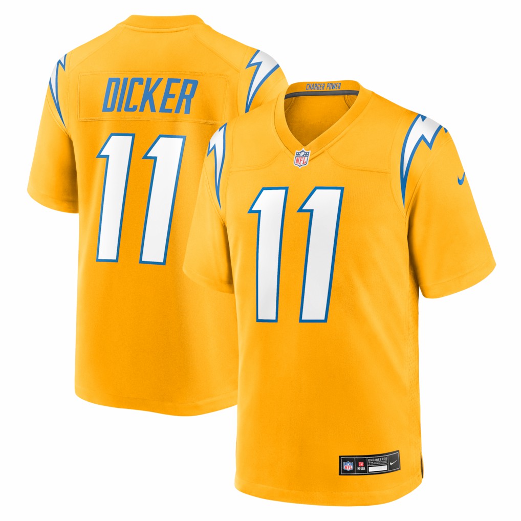 Cameron Dicker Los Angeles Chargers Alternate Game Jersey - Gold - Nike
