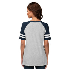 Detroit Tigers G-III 4Her by Carl Banks Women's Goal Line Raglan V-Neck T-Shirt for sale