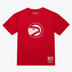 Mitchell & Ness Atlanta Hawks Unisex Hardwood Classics Arch T-Shirt Red