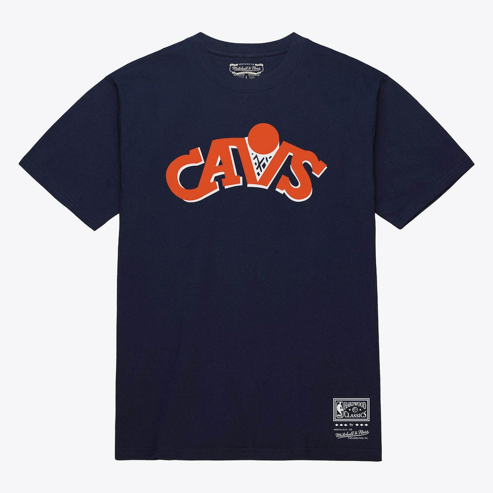 Mitchell & Ness Cleveland Cavaliers Unisex Hardwood Classics Arch T-Shirt Navy