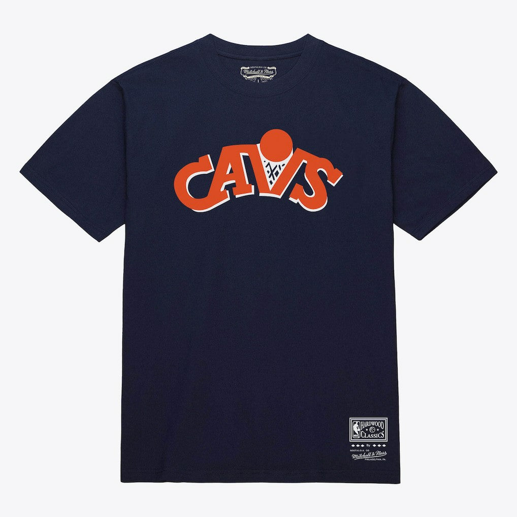 Mitchell & Ness Cleveland Cavaliers Unisex Hardwood Classics Arch T-Shirt Navy